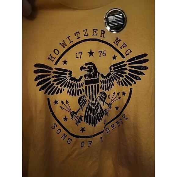 Howitzer  Men's T-Shirt Liberty Eagles Military Grunt MFG Medium A105 NWT - Picture 1 of 5